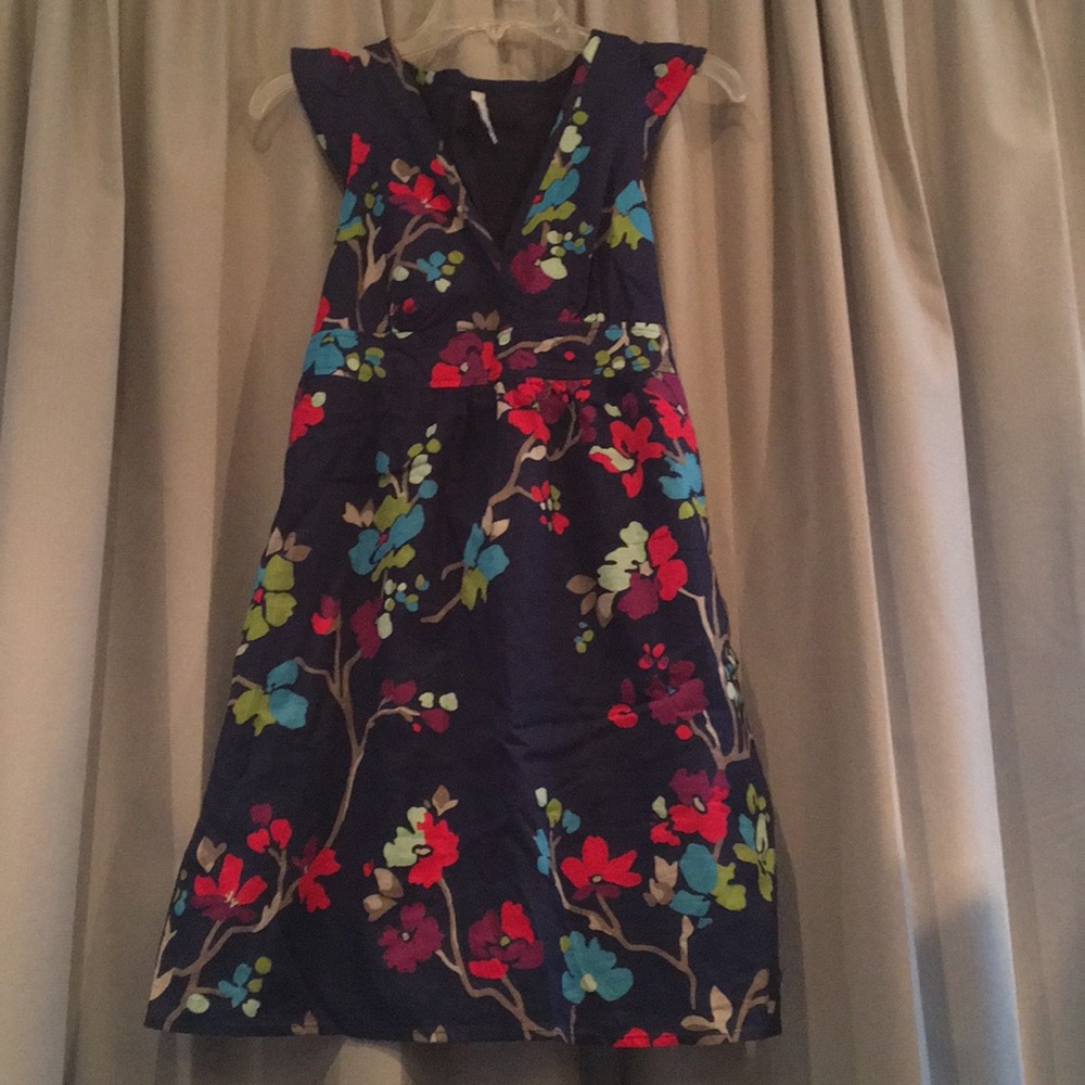 Navy Blue floral dress from Old Navy